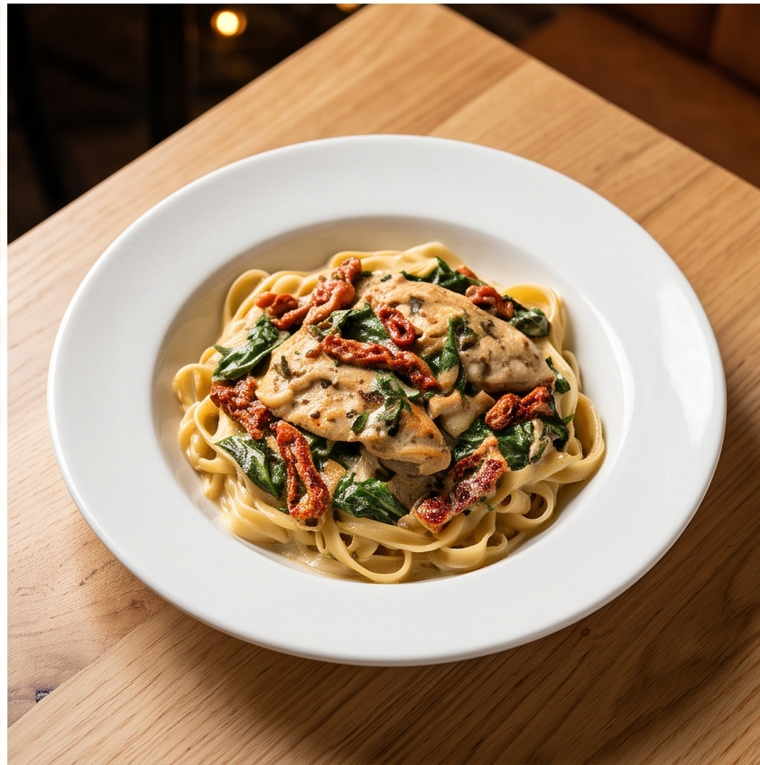 Creamy Tuscan Chicken with Sun-Dried Tomatoes
