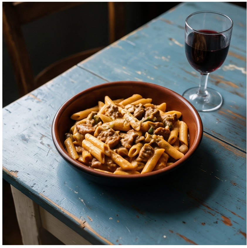 Creamy Tuscan Sausage Penne